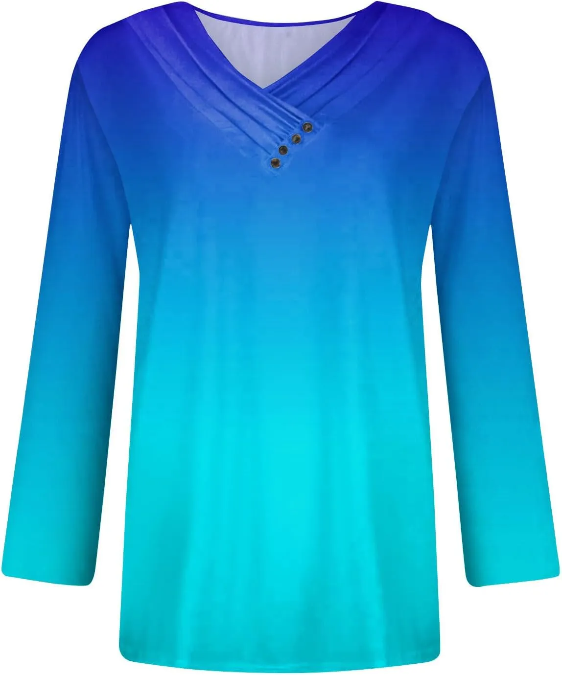 Long Sleeve Shirts for Women Womens Blouses Casual Fall Hippie Shirts Cute Tops Floral Tunics Tops Crew Neck Shirts