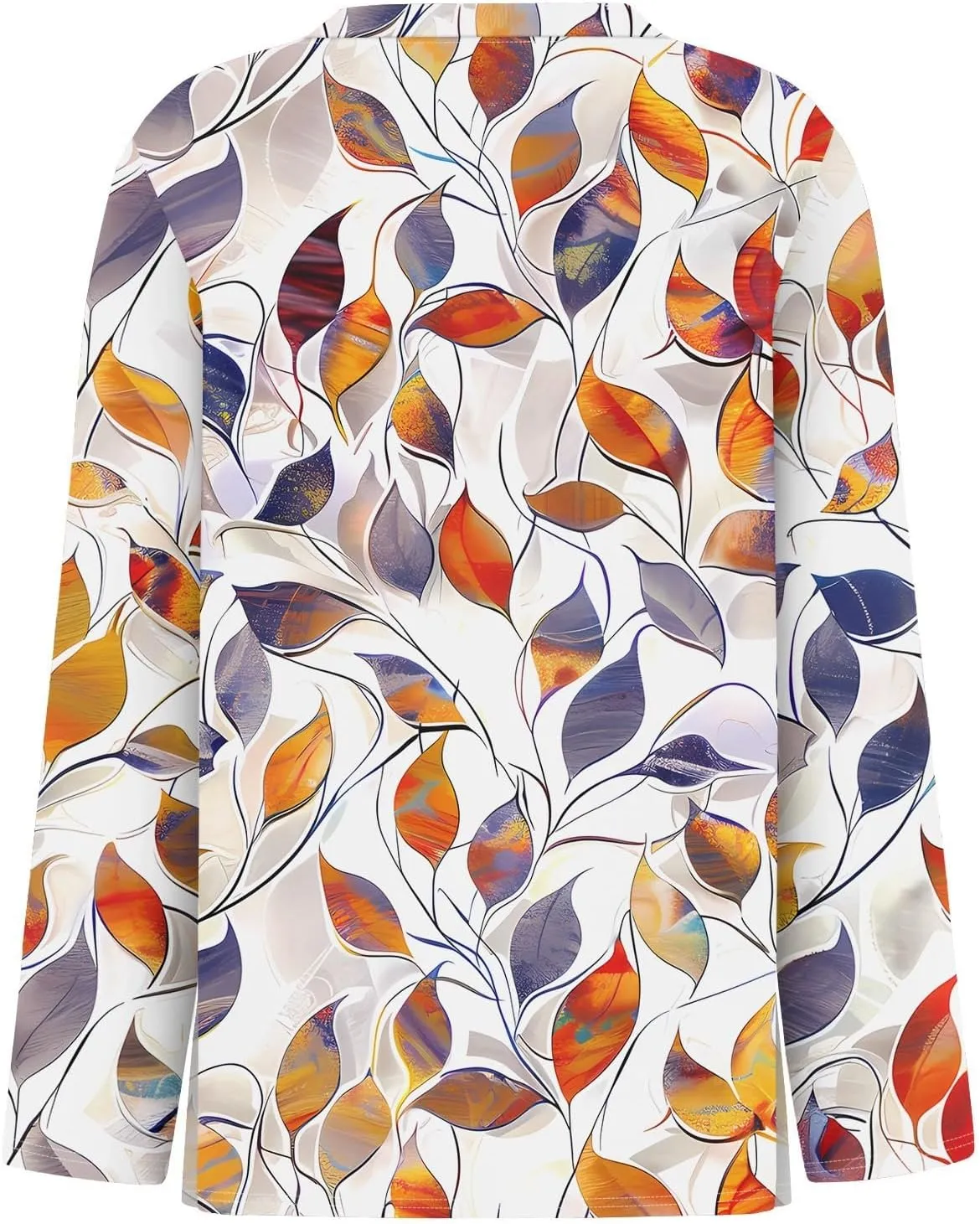 Long Sleeve Shirts for Women - Womens T Shirts Long Sleeve Crew Neck Shirts Basic Tee Sort Comfy Floral Printed Tops