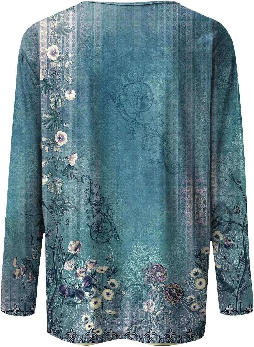 Long Sleeve Shirts for Women - Womens T Shirts Long Sleeve Crew Neck Shirts Basic Tee Sort Comfy Printed Tops Blouse