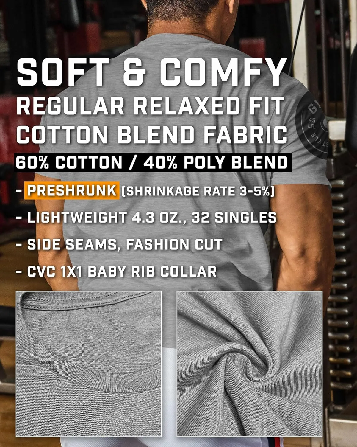 Man on Mission Workout Shirts for Men, Motivational Gym Funny Lifting T-Shirts