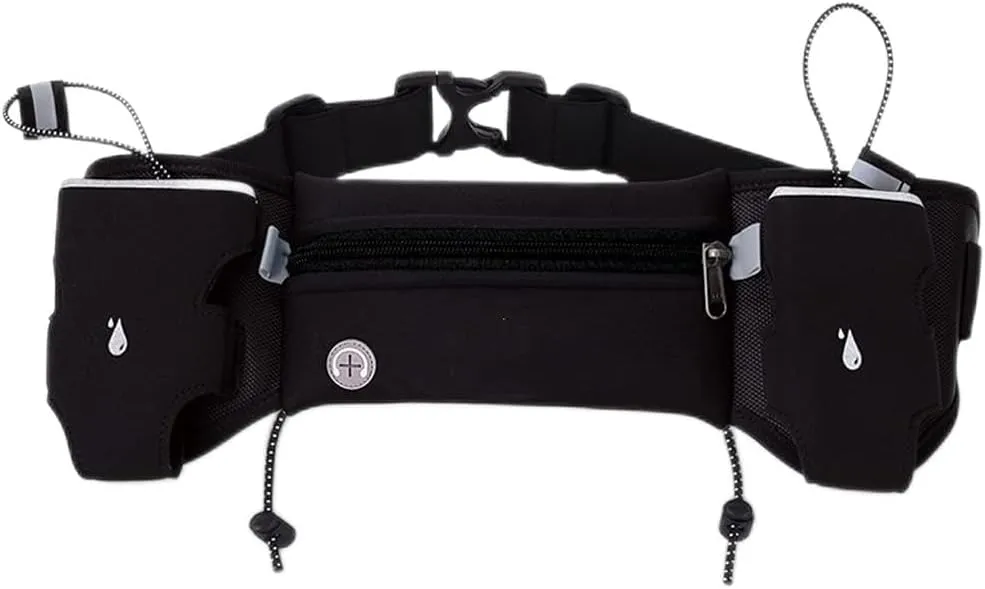 Marathon Jogging Cycling Running Hydration Belt Waist Bag Pouch Fanny Pack Phone Holder for 250ml Water Bottles (Color : A) (C)