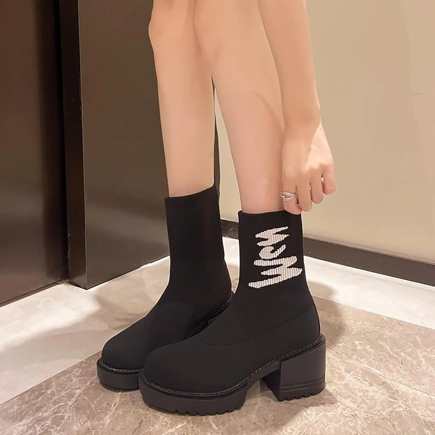 Men Ankle Boots White Booties Womens Wide Width Boots Chunky Brown Boots Black Ankle Boots for Women Chunky Heel Wide Width Women Ankle Boots No Heel