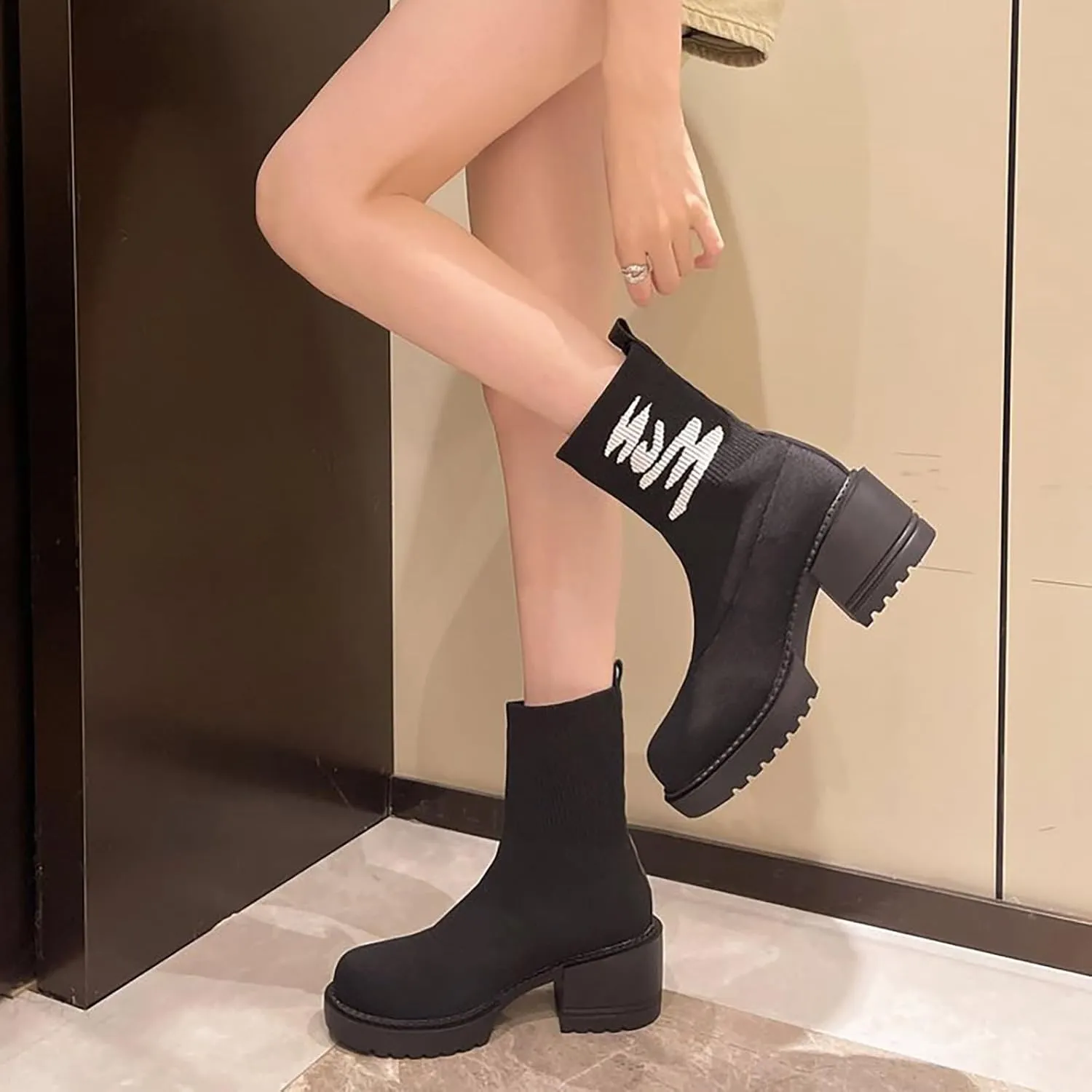 Men Ankle Boots White Booties Womens Wide Width Boots Chunky Brown Boots Black Ankle Boots for Women Chunky Heel Wide Width Women Ankle Boots No Heel