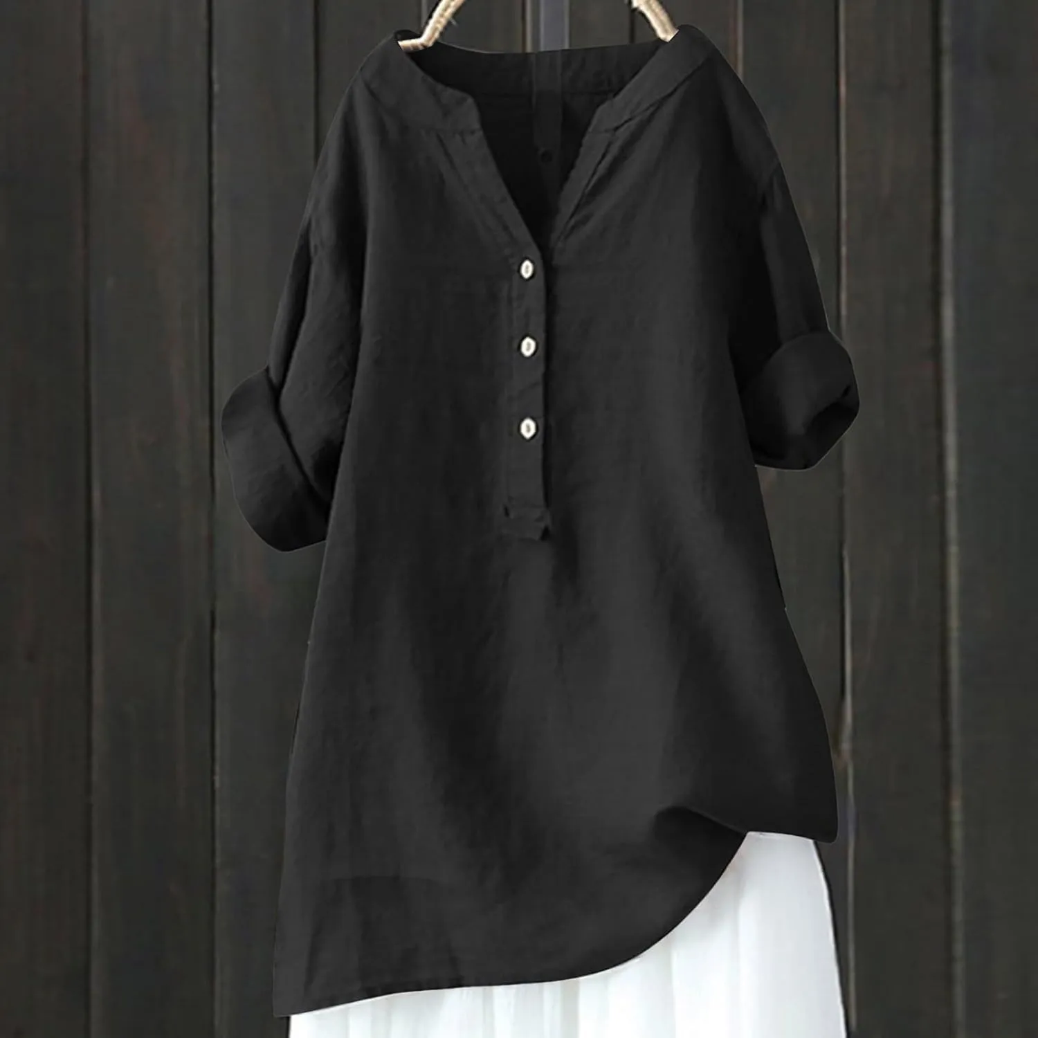 Men Linen Shirt Slim Fit Short Sleeve White Linen Short Sleeve Blouse Summer Tops Trendy