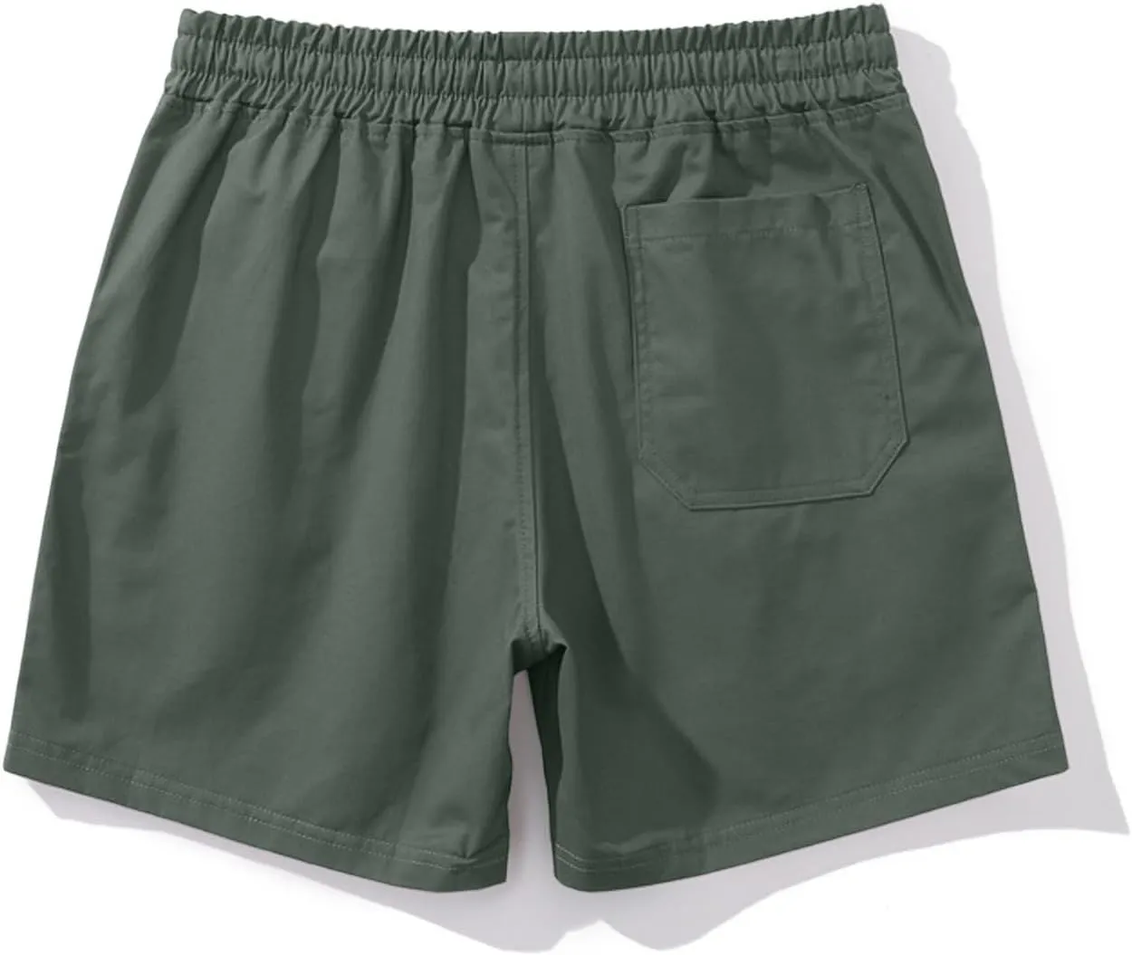 Men Shorts Slim Fit Flat Front Stretch Casual Short Shorts Outdoor Athletic Workout Running Comfy Activewear Pants