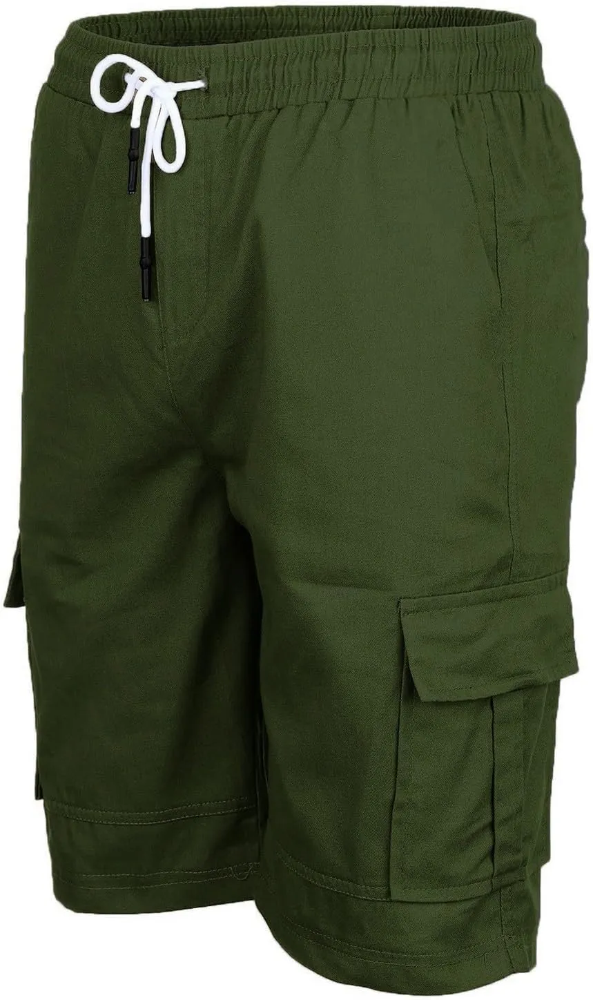 Mens 2024 Cargo Shorts Multi Pockets Combat Track Fashion Outdoor Hiking Bermuda Solid Hipster Street Versatile Casual Pants