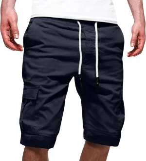 Mens 2024 Cargo Shorts Multi Pockets Combat Track Fashion Outdoor Hiking Bermuda Solid Hipster Street Versatile Casual Pants