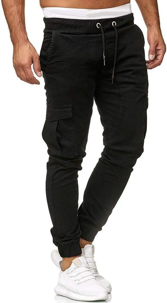 Men's Cargo Jogger Pants Stretch Sweatpants Casual Men's Leggings Men's Pants Hiking Sweatpants Casual Athletic