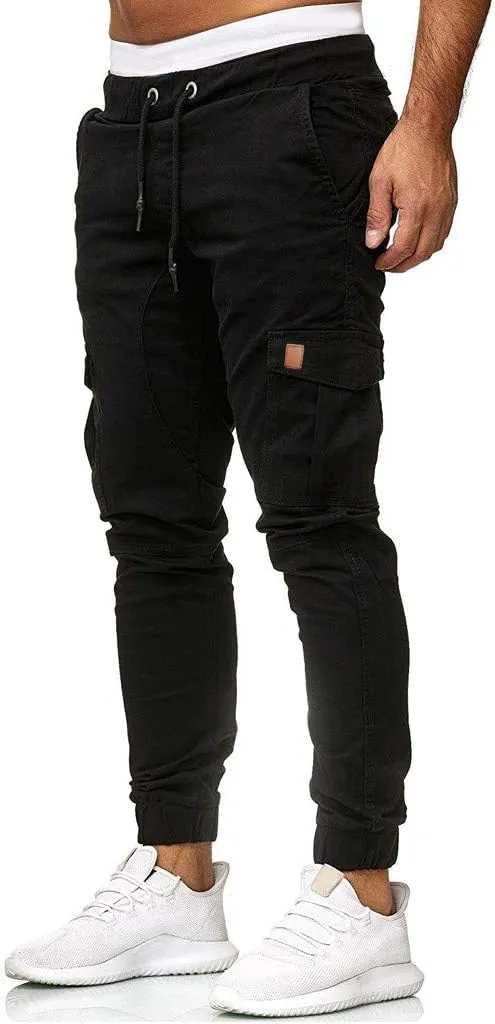 Men's Cargo Jogger Pants Stretch Sweatpants Casual Men's Leggings Men's Pants Hiking Sweatpants Casual Athletic