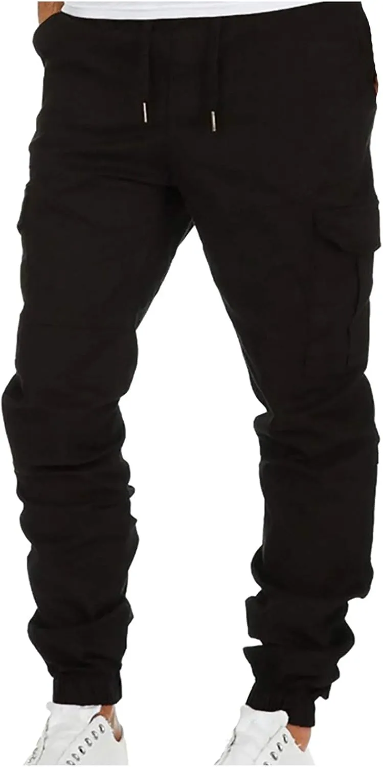 Men's Cargo Jogger Pants Stretch Sweatpants Casual Men's Leggings Men's Pants Hiking Sweatpants Casual Athletic