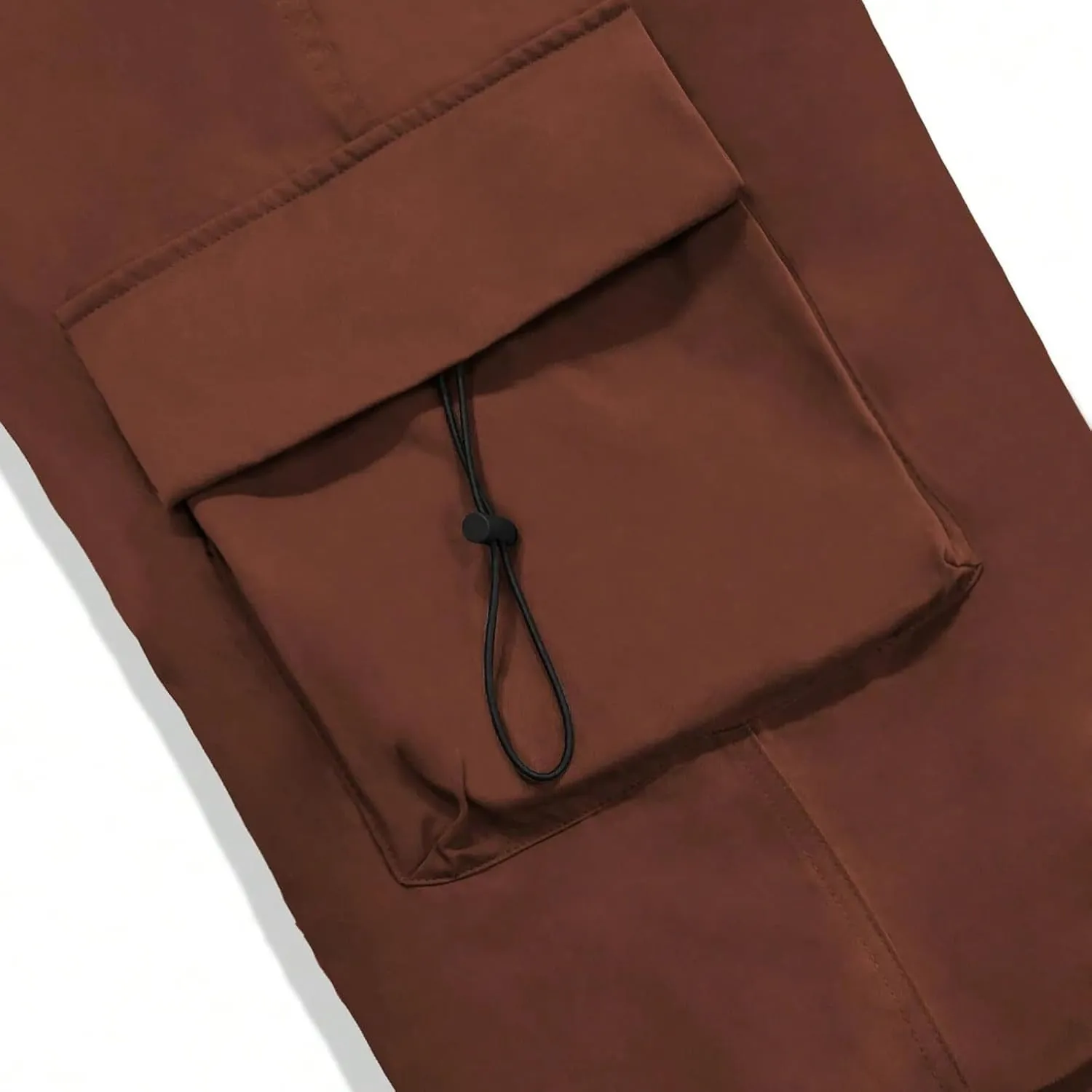 Mens Cargos Pant Drawstring Elastic Waist Work Pant with Pockets Casual Stretch Cargo Joggers Men