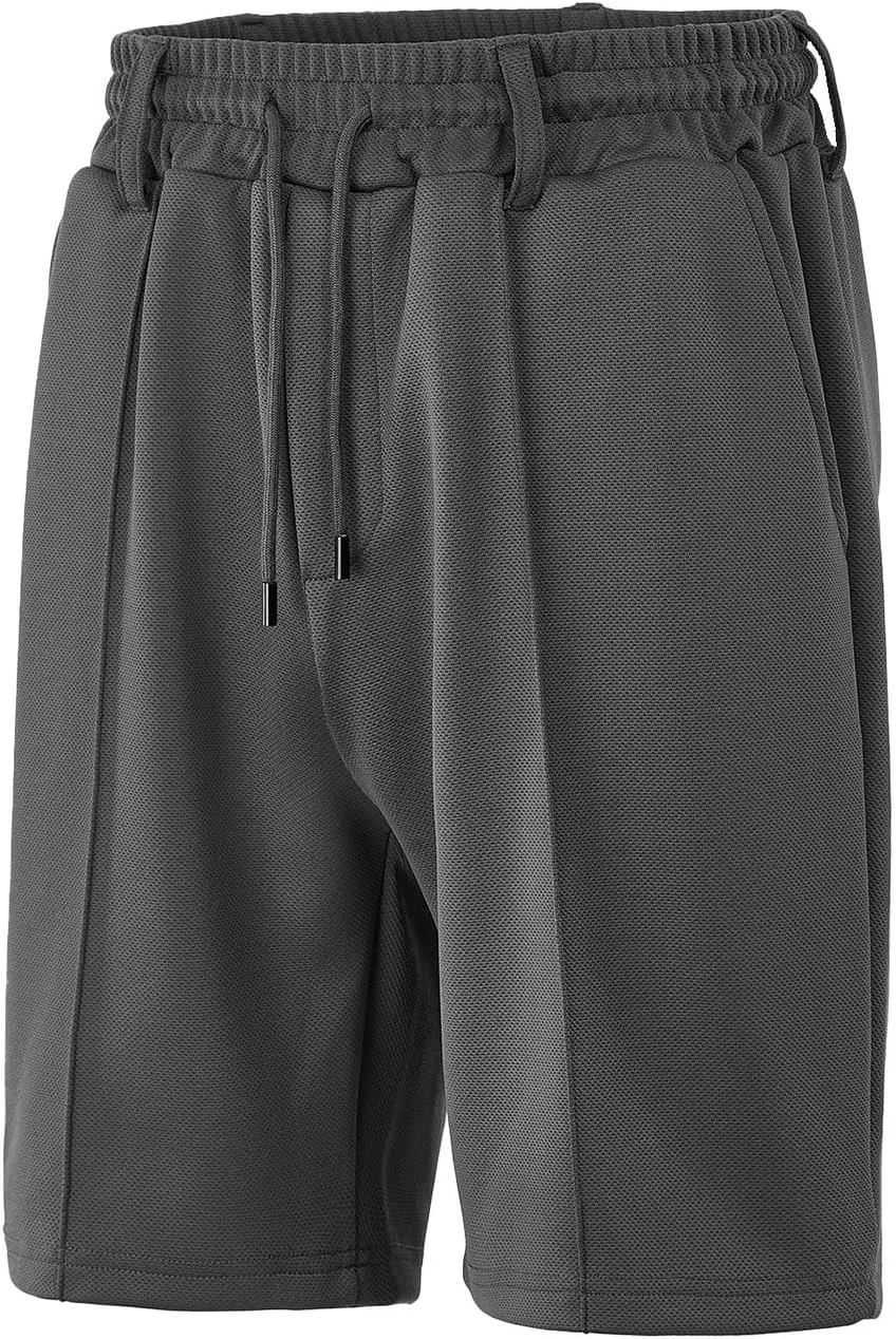 Mens Casual Shorts Flat Front Slim Fit Durability and Comfortable High Waist Shorts 2025 Summer