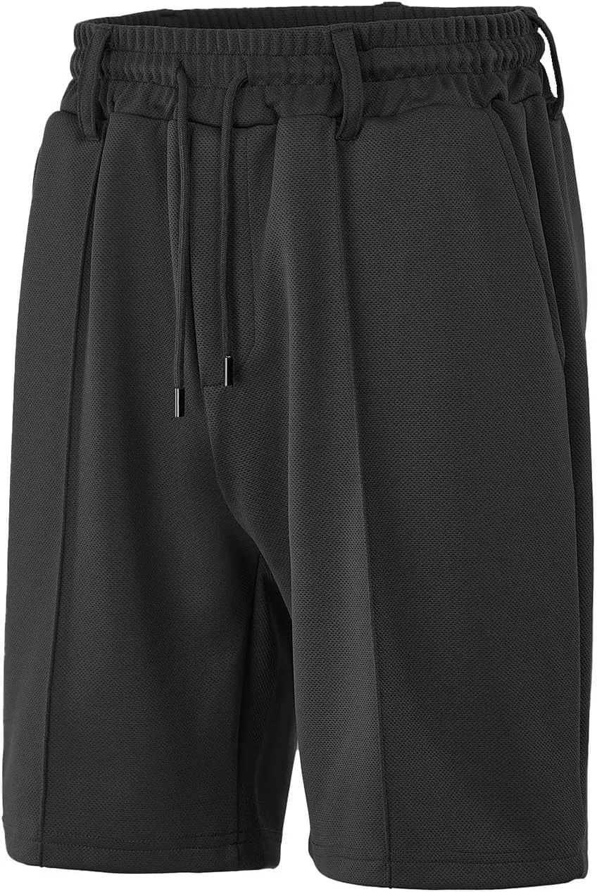 Mens Casual Shorts Flat Front Slim Fit Durability and Comfortable High Waist Shorts 2025 Summer