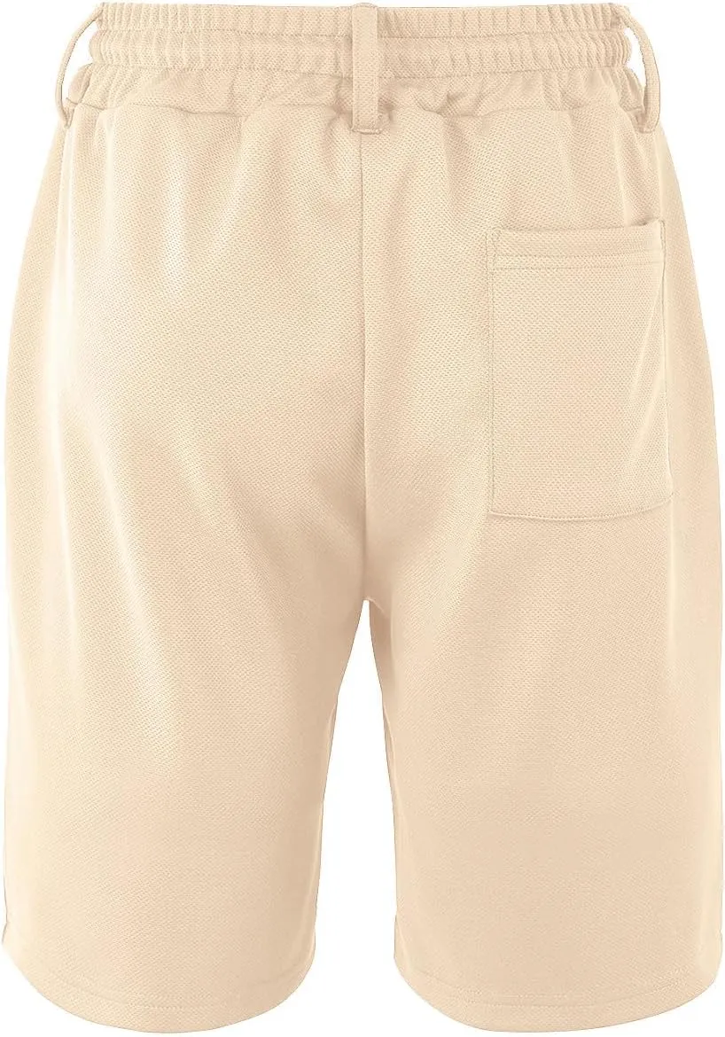 Mens Casual Shorts Flat Front Slim Fit Durability and Comfortable High Waist Shorts 2025 Summer