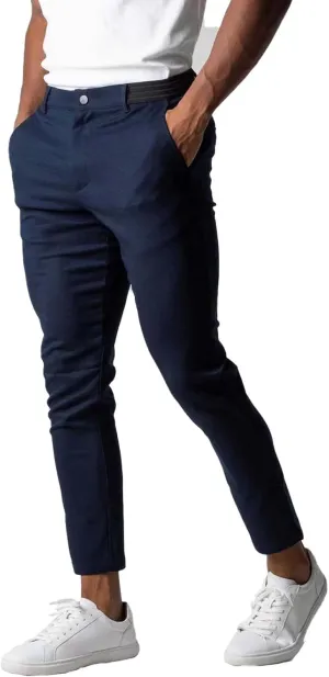 Mens Casual Stretch Chino Dress Pants Classic Active Slim Fit Elasticity Trousers Stretch Flat-Front Tapered Slacks