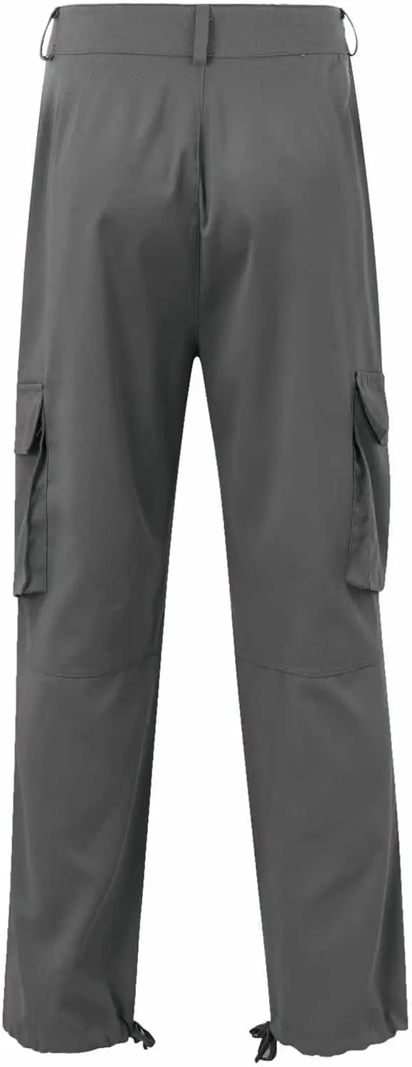Men's Causal Cotton Cargo Pants,Loose-Fit Comfy Classic Lightweight Daily Wear with Multi-Pocket Athletic Joggers