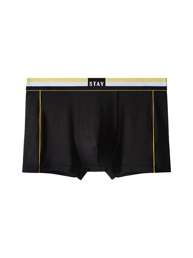 Mens Contrast Color Striped Modal Trunks