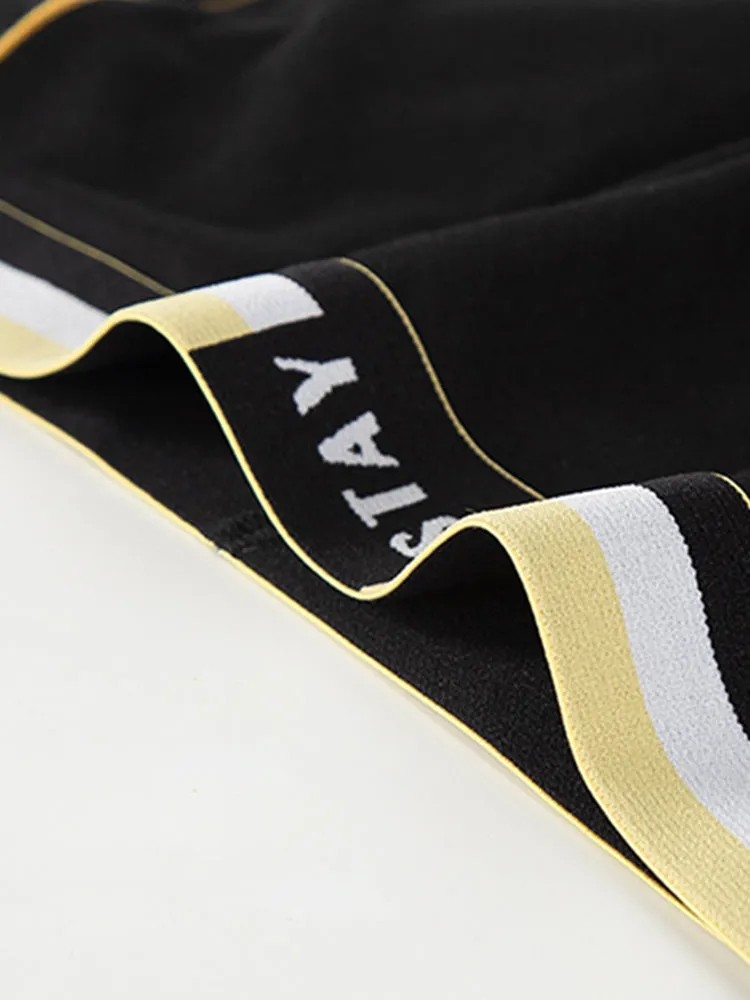 Mens Contrast Color Striped Modal Trunks