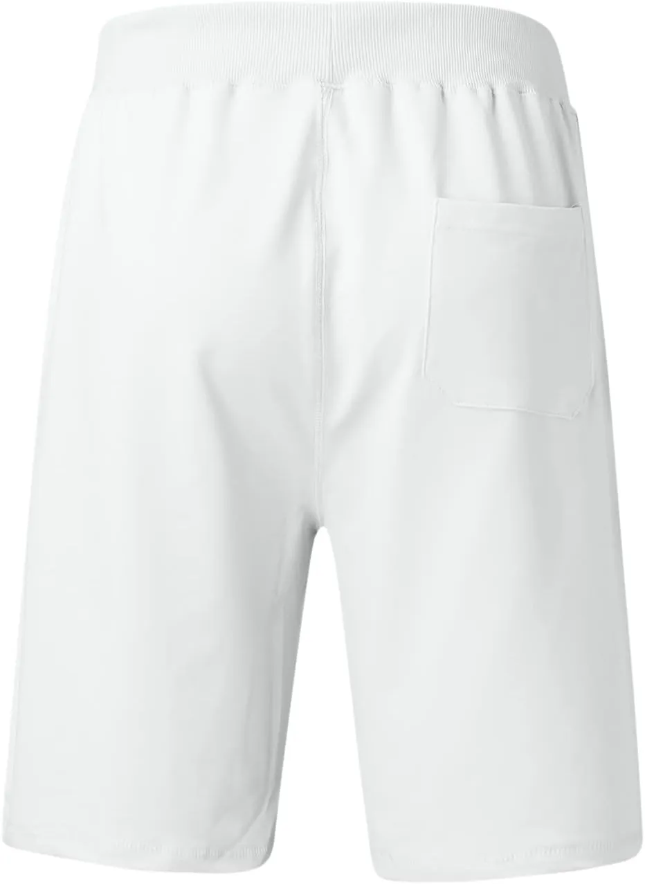 Men's Cotton Shorts 7 Inch Inseam Lightweight Stretch Drawstring Golf Shorts Casual Outdoor Work Shorts