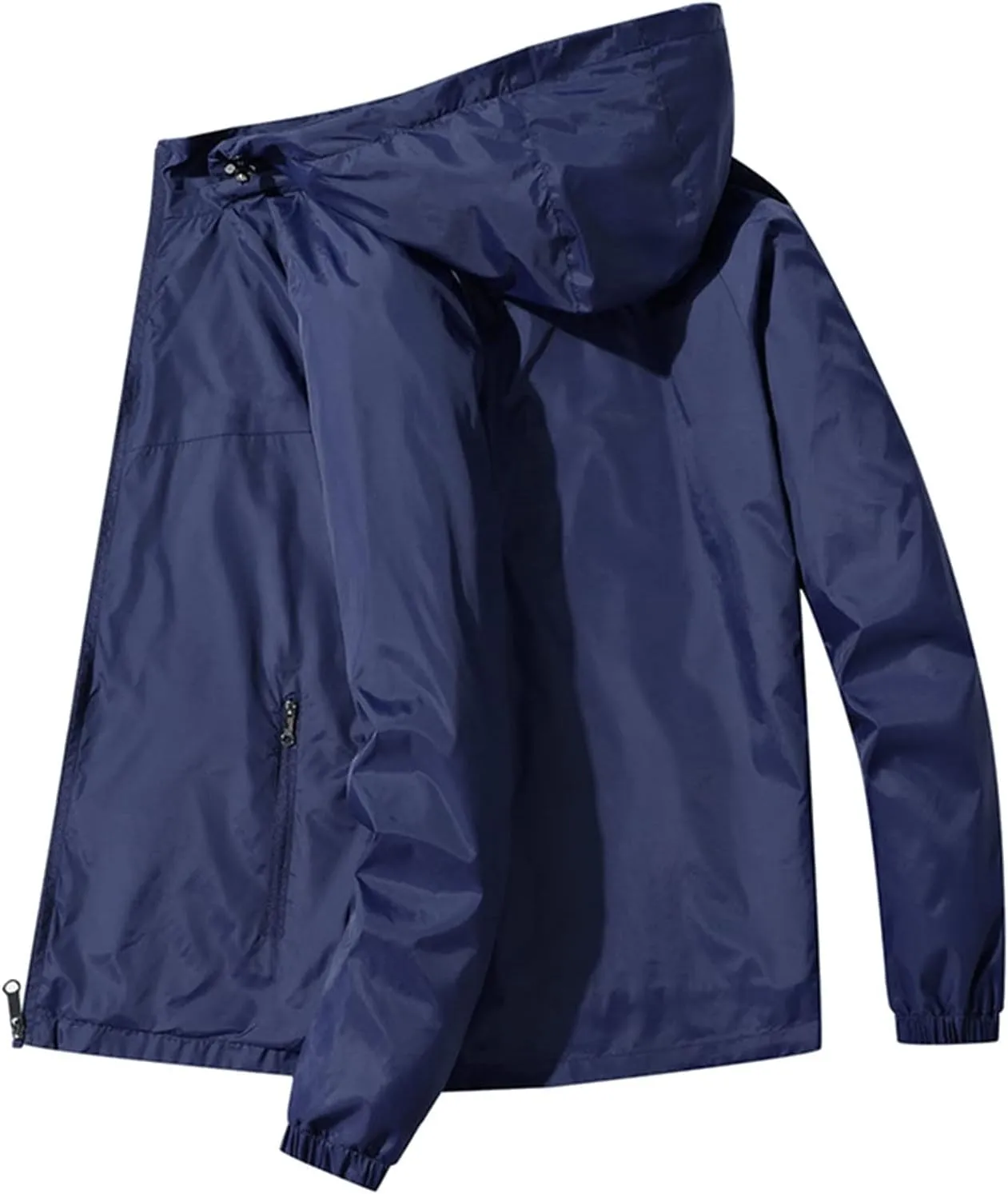 Mens Fall Jackets Fashion Leisure Retro Pocket Zipper Jacket Jacket Overcoat Hooded Baseball Men Lightweight Jacket