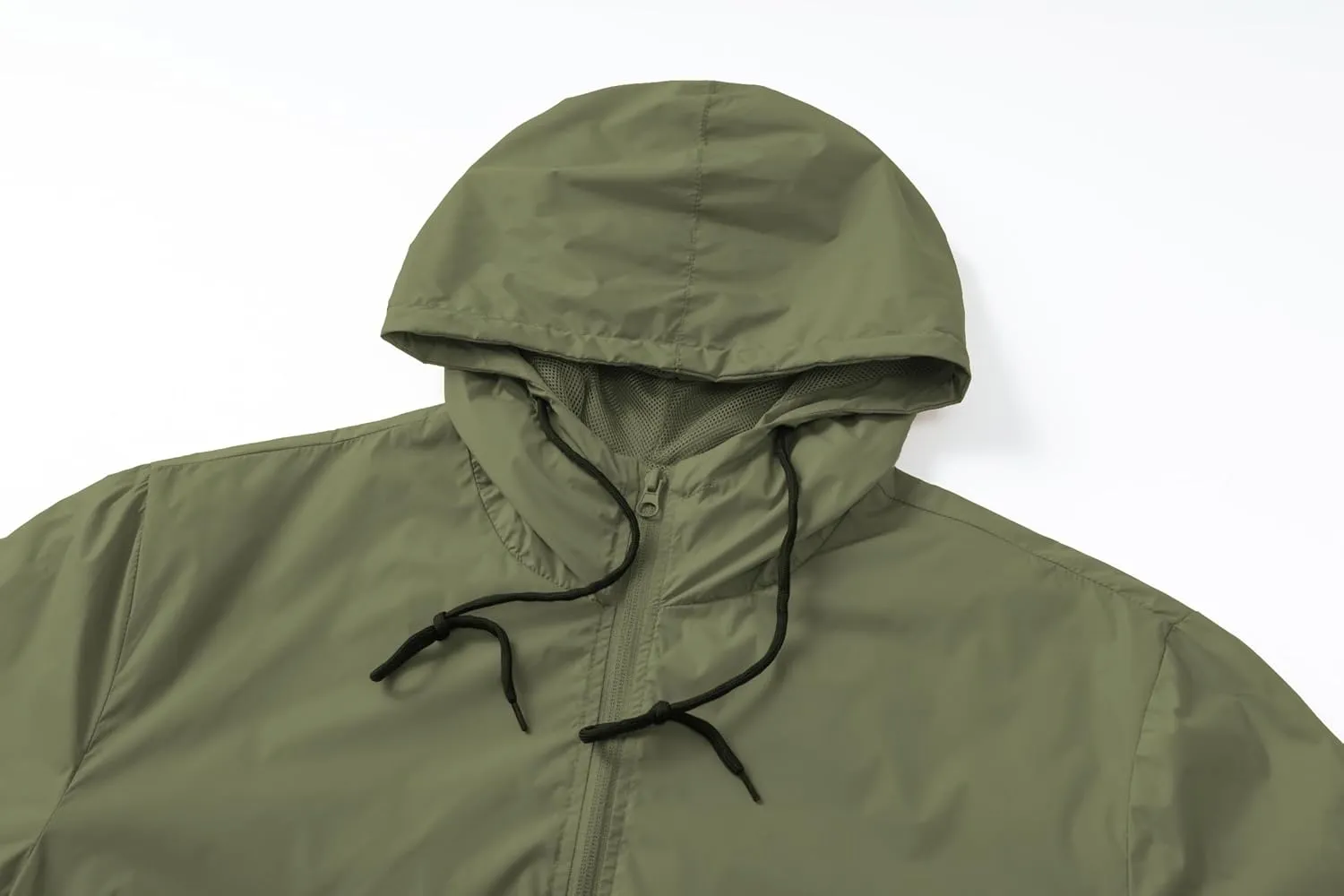 Men's Lightweight Windbreaker Jackets Outdoor Hooded Pocket Raincoat Jacket