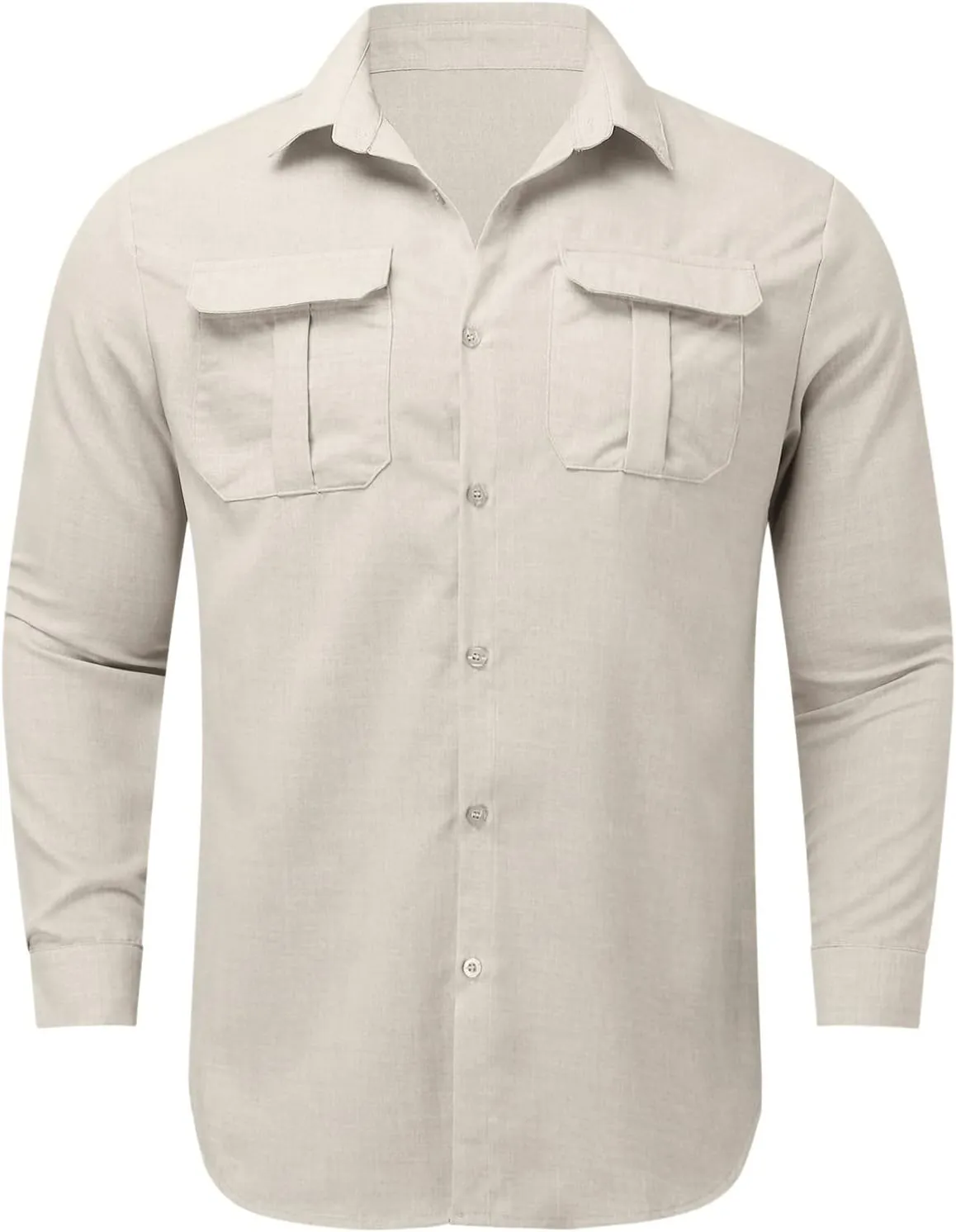 Mens Linen Shirts Long Sleeve Causal Button Down Shirt Men Summer Beach Vacation Hawaiian Shirts for Wedding Vacation