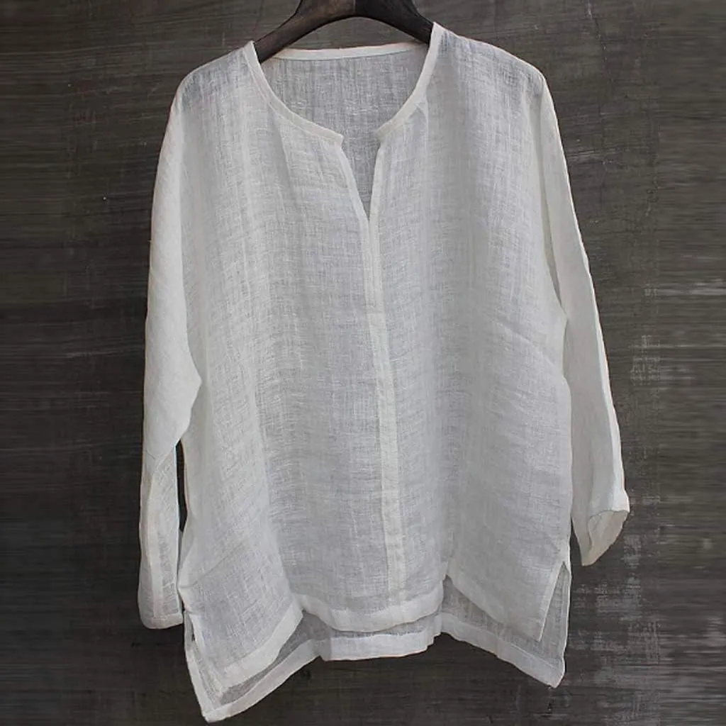 Mens Linen Shirts Long Sleeve Summer Beach Shirts Lightweight Comfy Casual Holiday Shirt Loose Fit Yoga Shirts Trendy