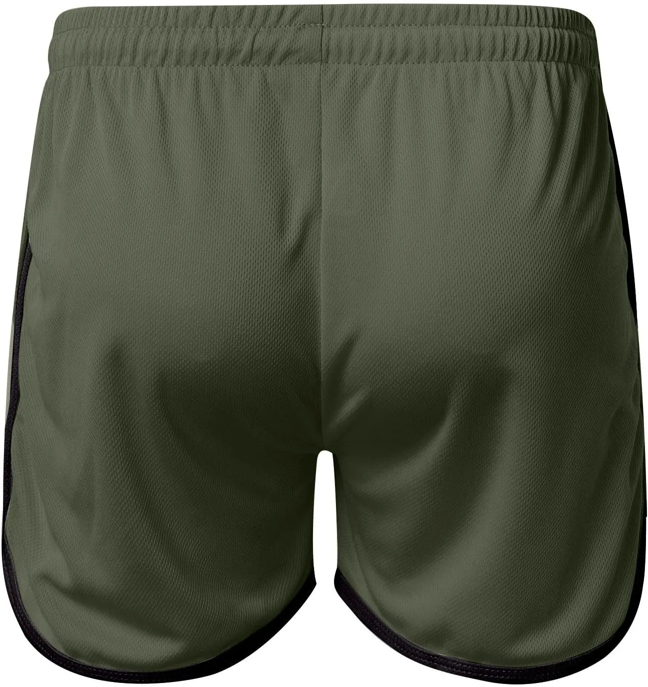 Men's Mesh Gym Shorts with Pockets Performance for Workouts Basketball Shorts Casual Elastic Running Shorts