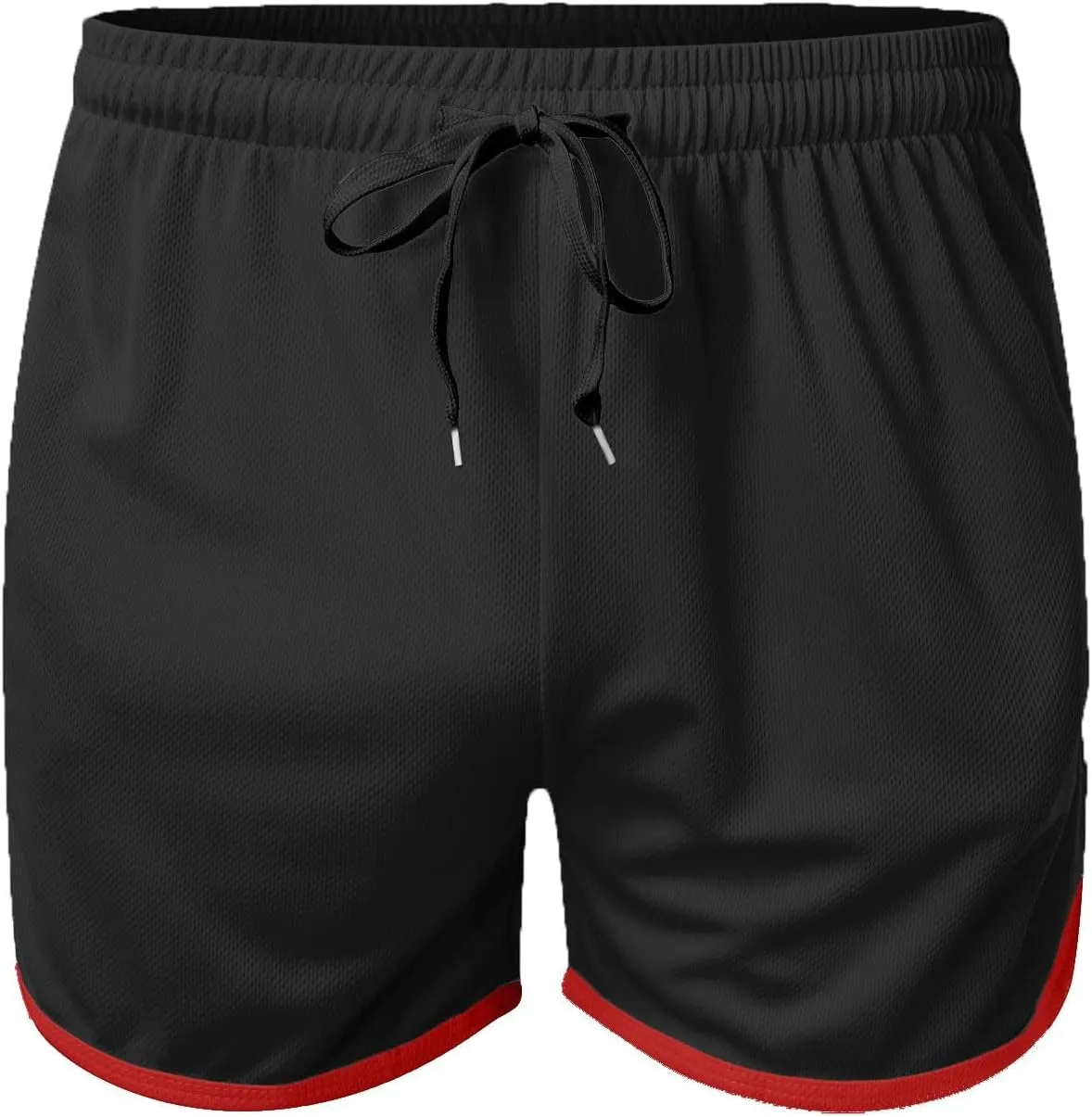 Men's Mesh Gym Shorts with Pockets Performance for Workouts Basketball Shorts Casual Elastic Running Shorts