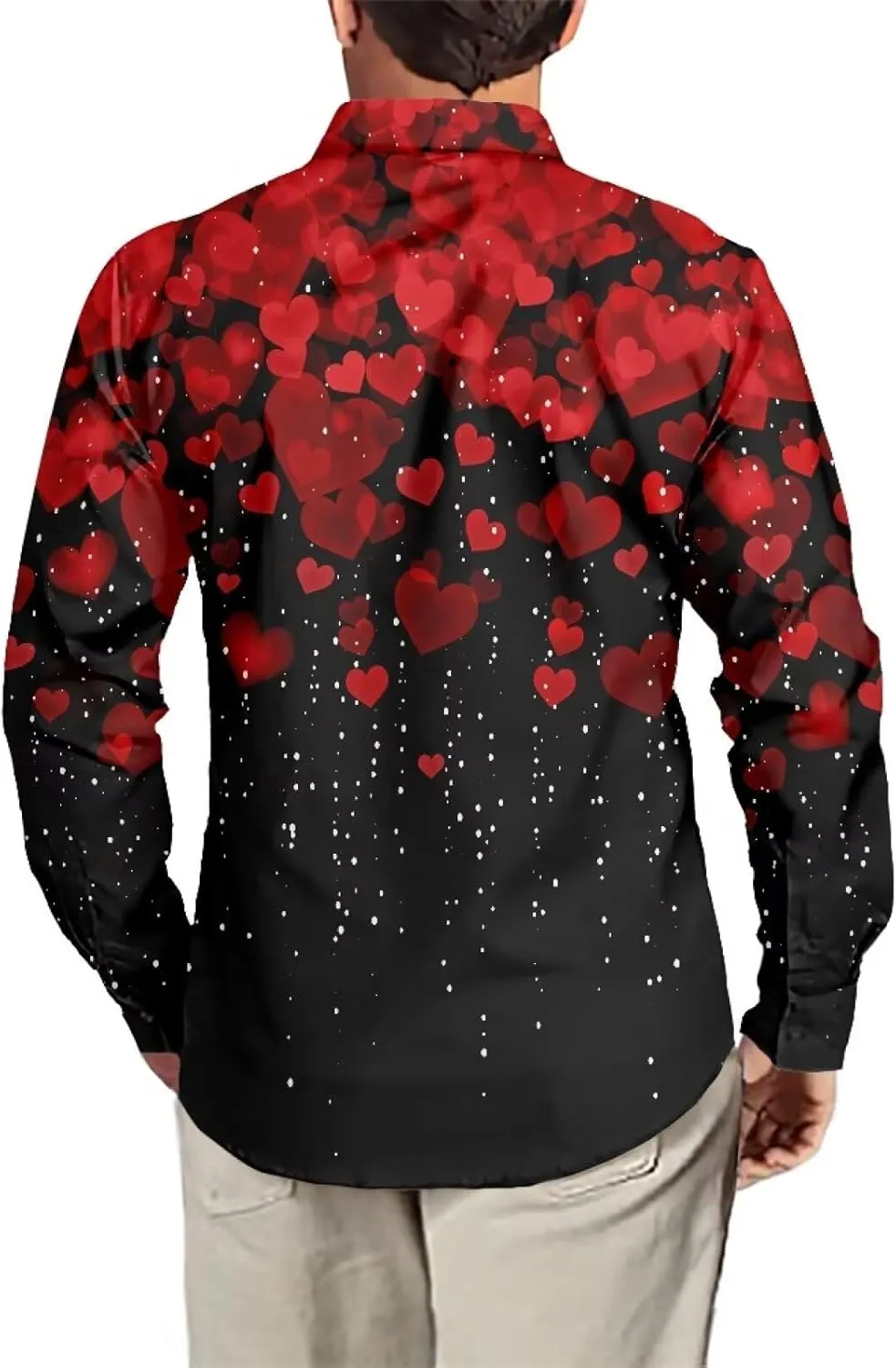 Men's Muscle Fit Dress Shirts Wrinkle-Free Long Sleeve Casual Button Down Shirts