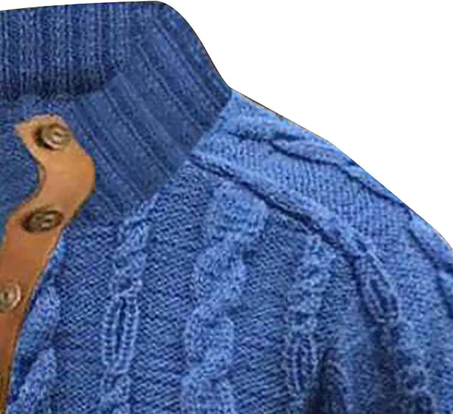 Mens Quarter Button Sweatshirt Independence Day Casual Fashion Soft And Comfortable Vintage Stand Collar Long Sleeve