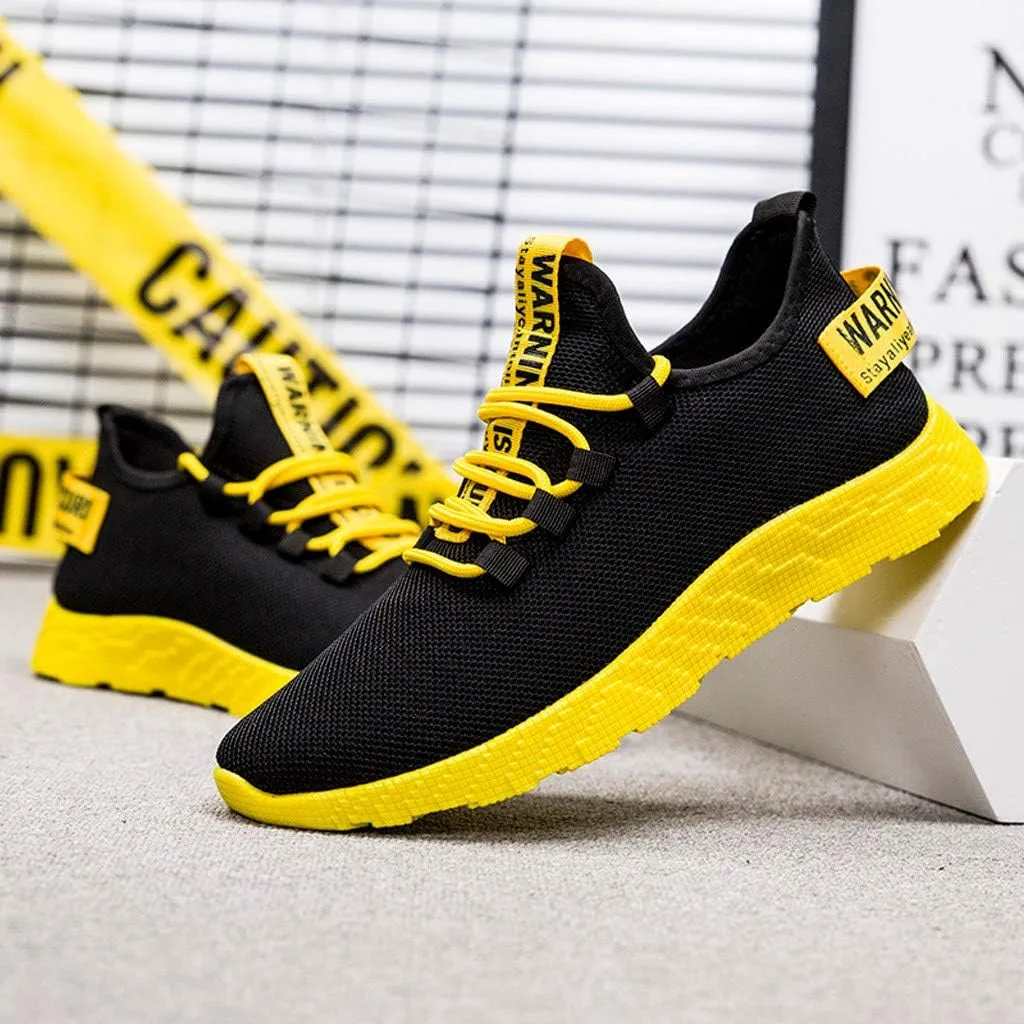 Mens Running Sneakers Sport Fashion Lace-Up Athletic Soft Shoes for Gym Tennis Men  Cushioned, Breathable, Lightweight & Comfortable