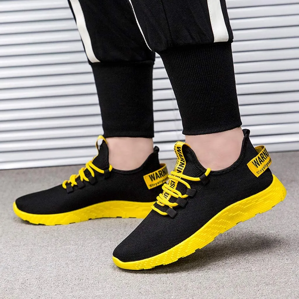 Mens Running Sneakers Sport Fashion Lace-Up Athletic Soft Shoes for Gym Tennis Men  Cushioned, Breathable, Lightweight & Comfortable