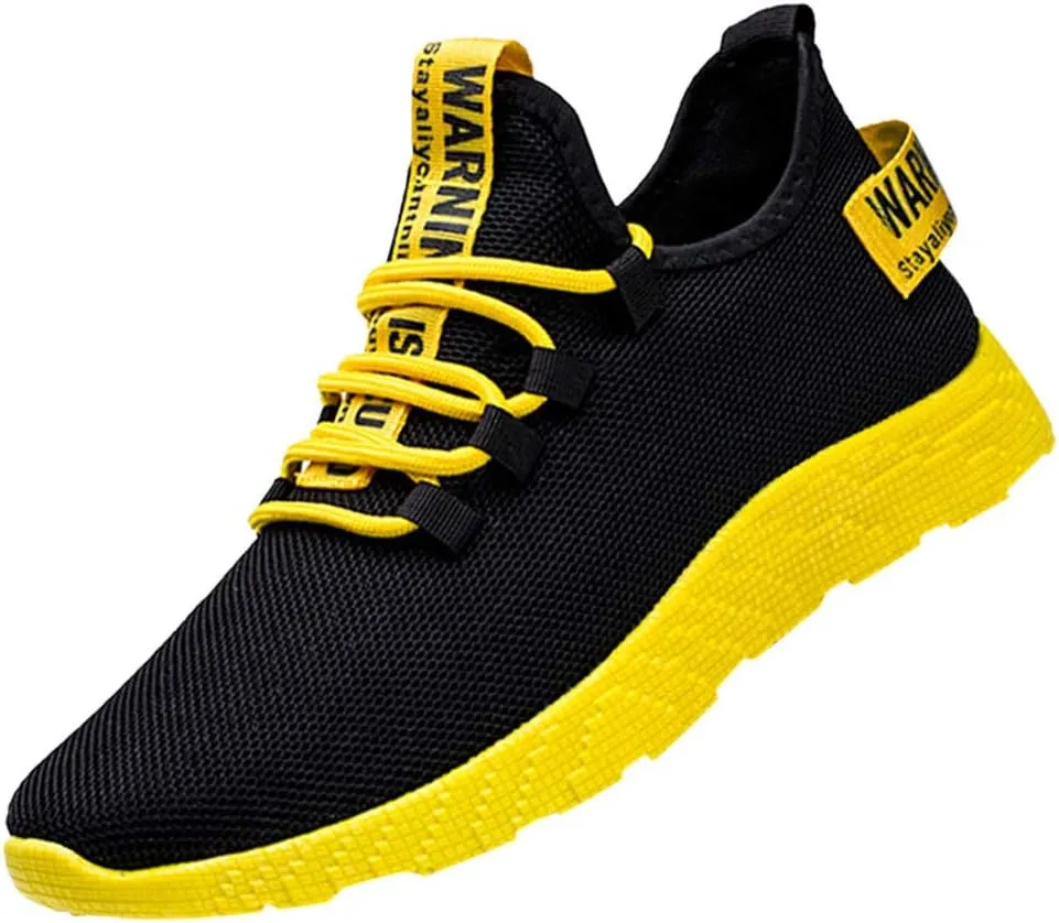 Mens Running Sneakers Sport Fashion Lace-Up Athletic Soft Shoes for Gym Tennis Men  Cushioned, Breathable, Lightweight & Comfortable