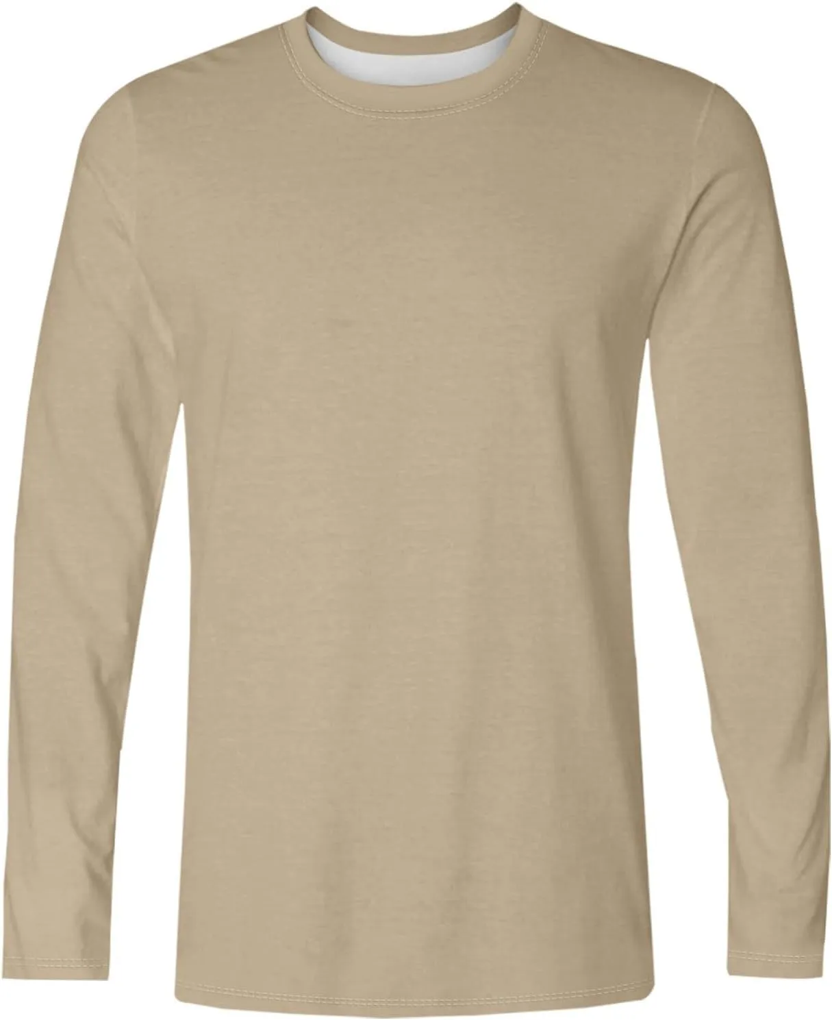Men's Shirts Long Sleeve Workout T Shirts UPF 50  Sun Protection Moisture Wicking Athletic Fishing Running Tee Tops