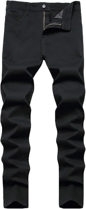 Mens Skinny Dress Pants Straight Leg Slim Fit Stretchy Solid Classic Chino Pants Outdoor Business Golf Casual Pants