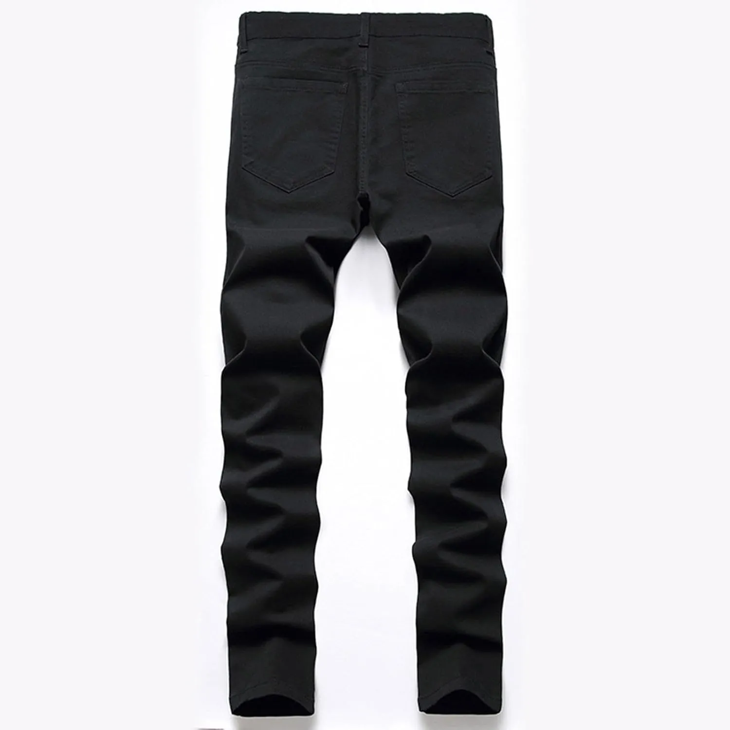 Mens Skinny Dress Pants Straight Leg Slim Fit Stretchy Solid Classic Chino Pants Outdoor Business Golf Casual Pants