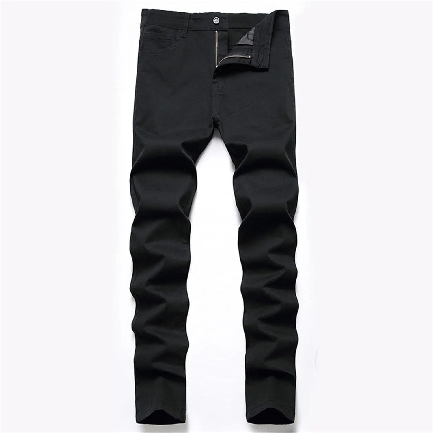 Mens Skinny Dress Pants Straight Leg Slim Fit Stretchy Solid Classic Chino Pants Outdoor Business Golf Casual Pants