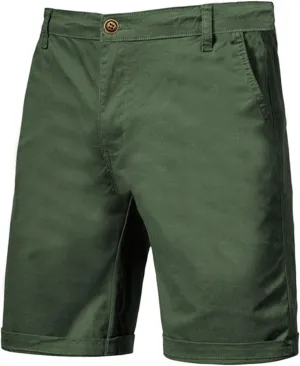 Men's Stretch Chino Short Fashion Slim Fit Flat Front Cargo Shorts Classic Summer Comfort Casual Shorts with Pocket