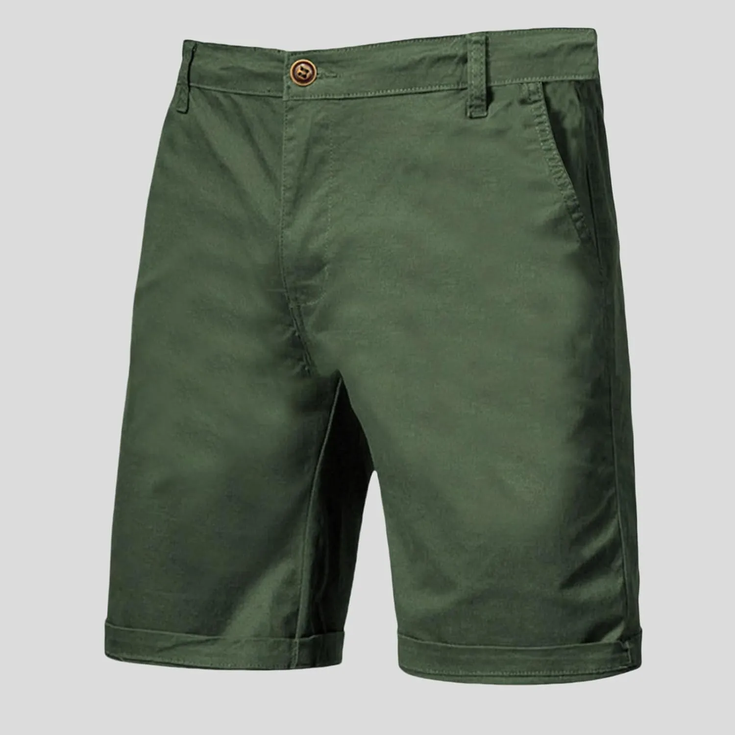 Men's Stretch Chino Short Fashion Slim Fit Flat Front Cargo Shorts Classic Summer Comfort Casual Shorts with Pocket