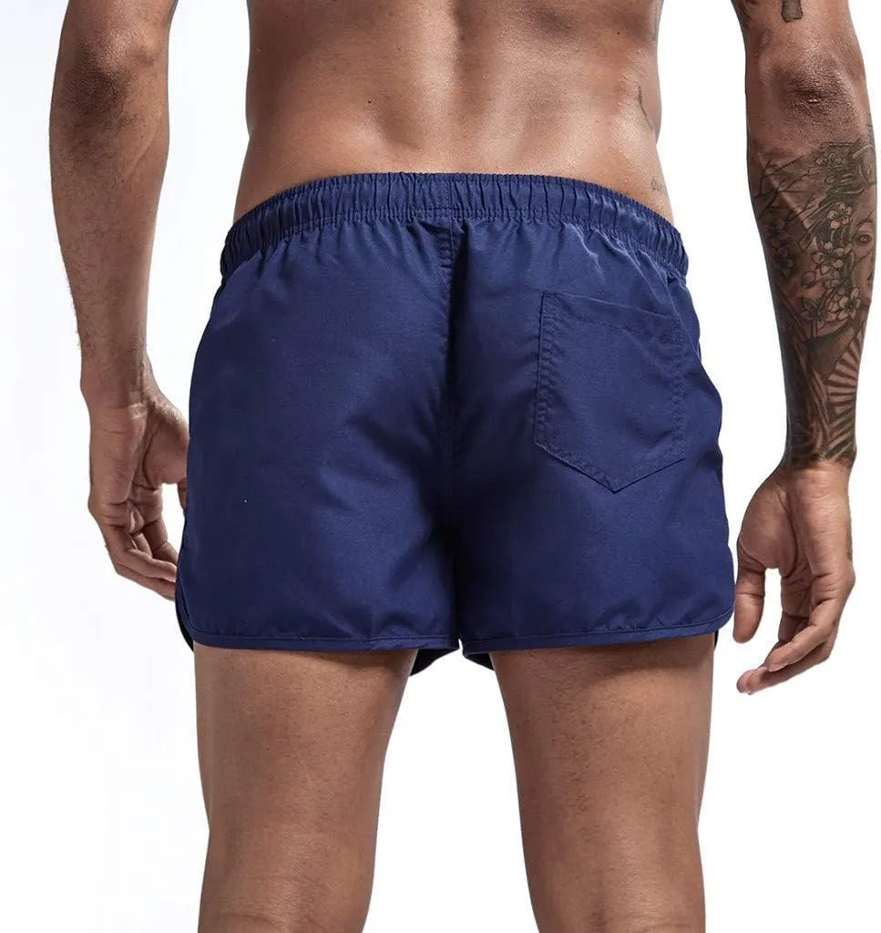 Men's Summer Shorts Lightweight Slim-Fit 5" Flat-Front Drawstring Walk Shorts Comfort Beach Stretch Chino Short
