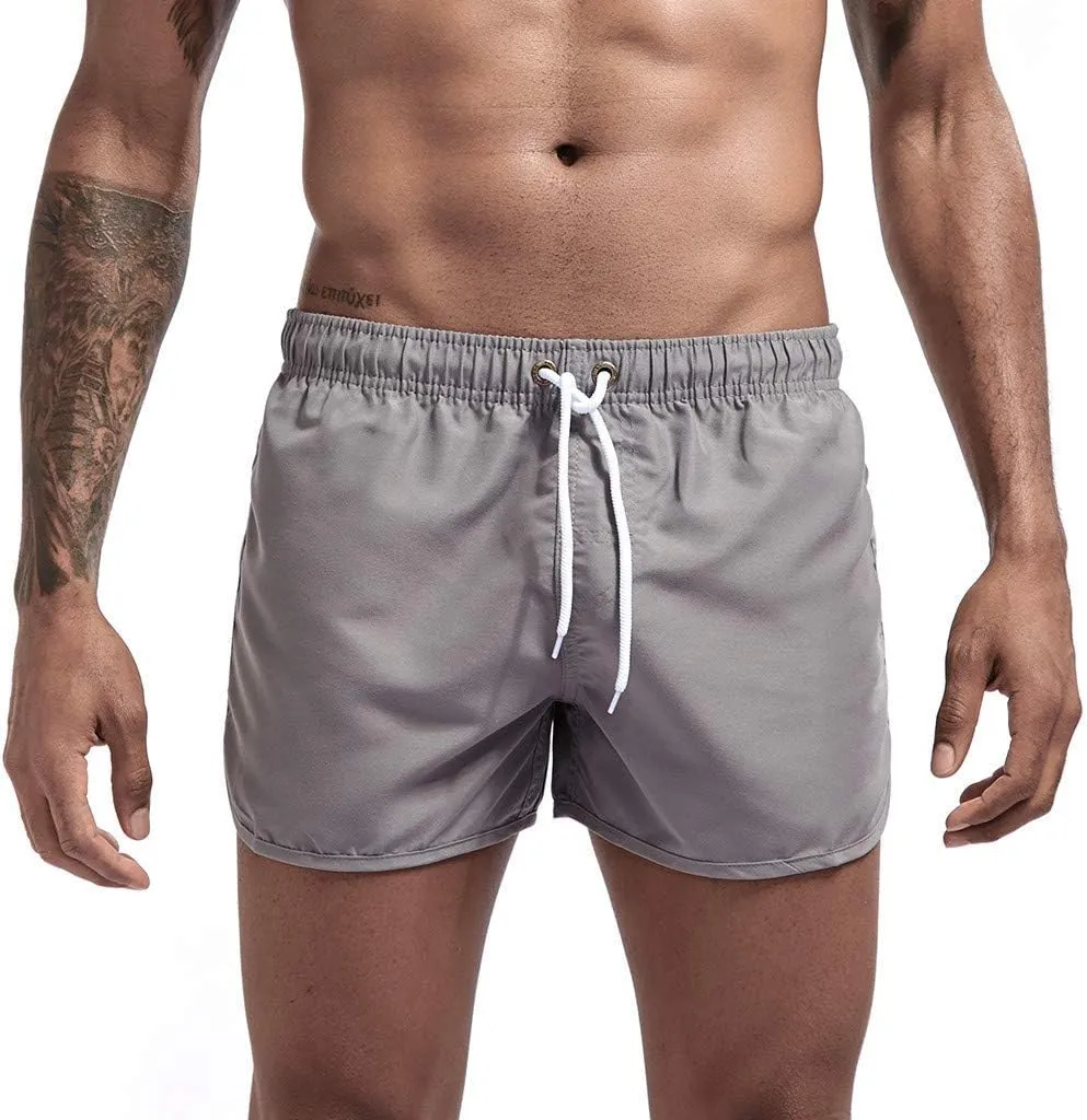 Men's Summer Shorts Lightweight Slim-Fit 5" Flat-Front Drawstring Walk Shorts Comfort Beach Stretch Chino Short