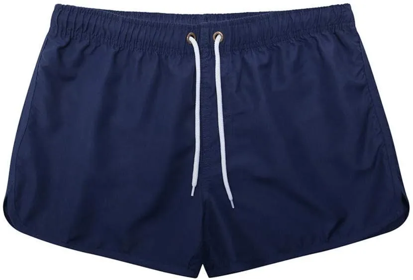 Men's Summer Shorts Lightweight Slim-Fit 5" Flat-Front Drawstring Walk Shorts Comfort Beach Stretch Chino Short