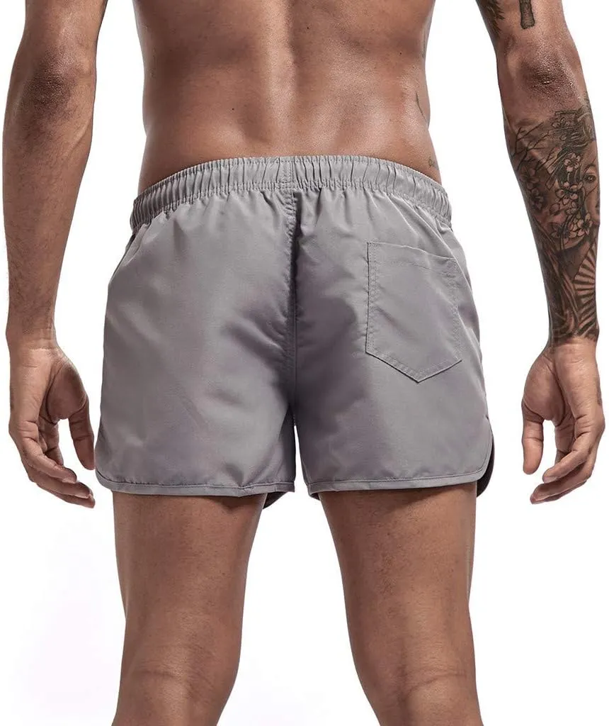 Men's Summer Shorts Lightweight Slim-Fit 5" Flat-Front Drawstring Walk Shorts Comfort Beach Stretch Chino Short