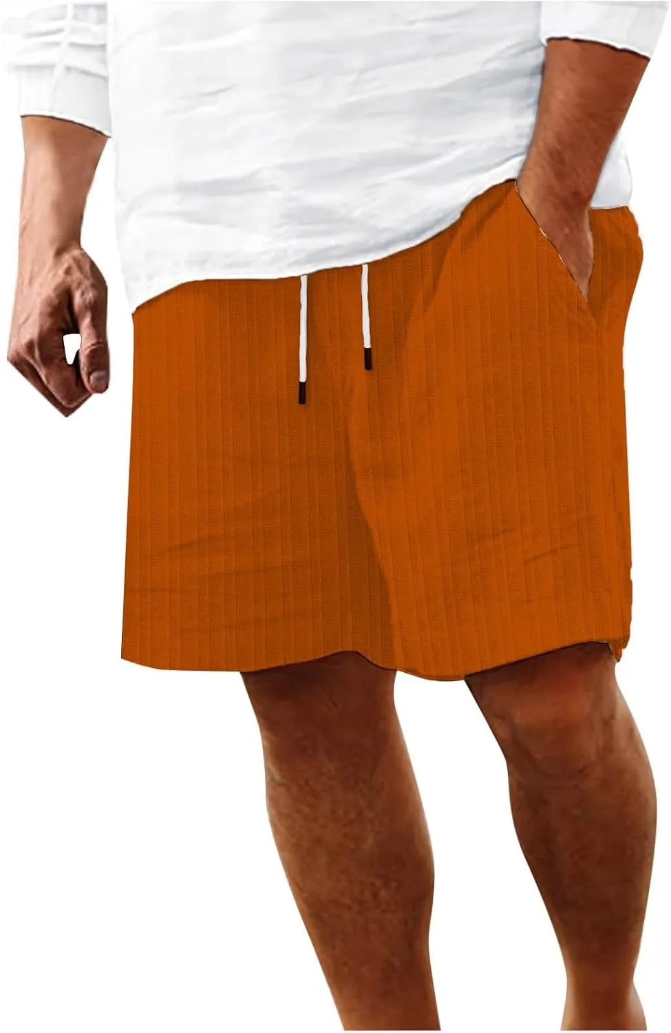 Mens Summer Shorts Slim-Fit Elastic Beach Shorts Gym Basketball Lightweight Classic Regular Activewear Pants