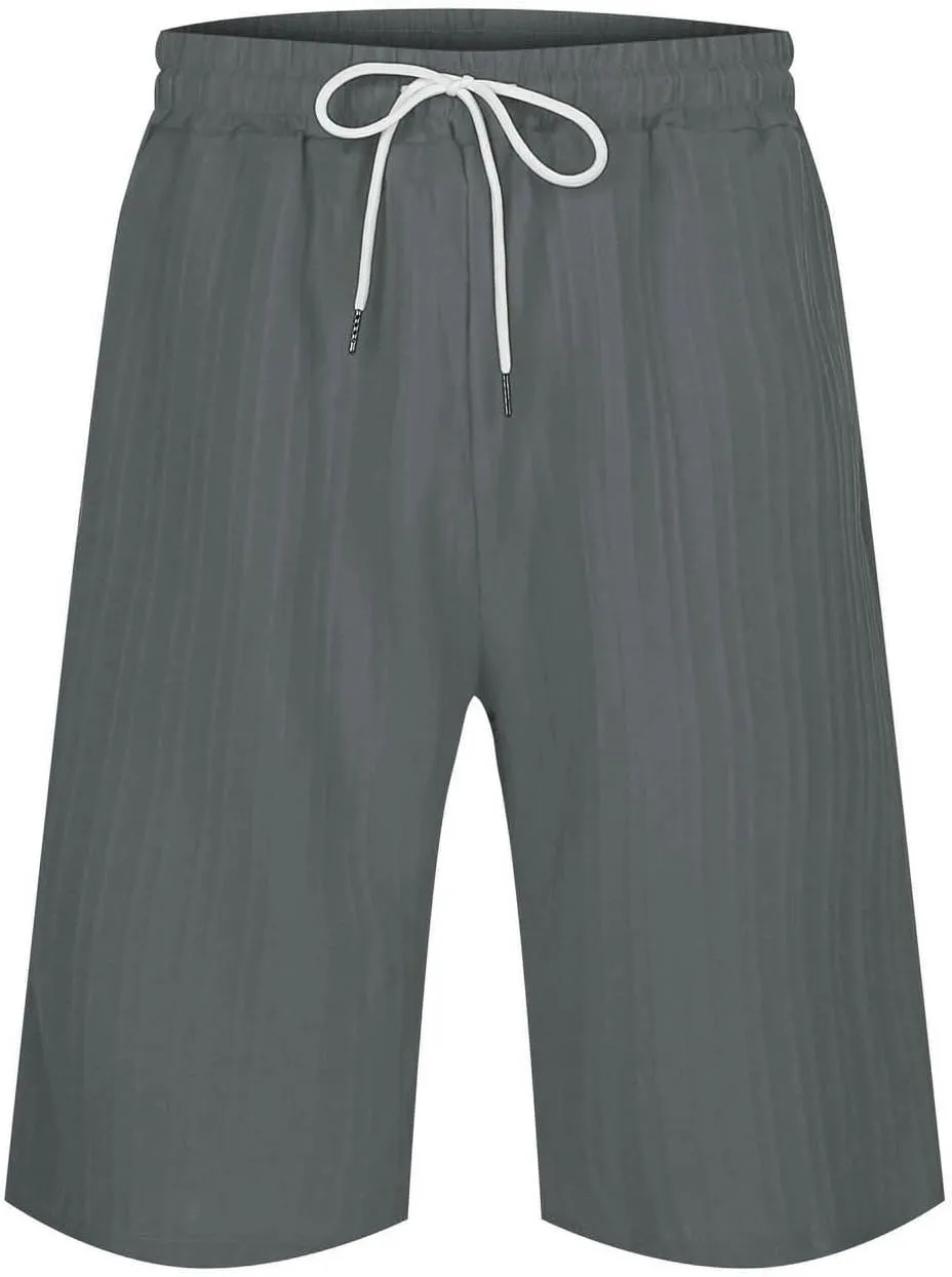 Mens Summer Shorts Slim-Fit Elastic Beach Shorts Gym Basketball Lightweight Classic Regular Activewear Pants