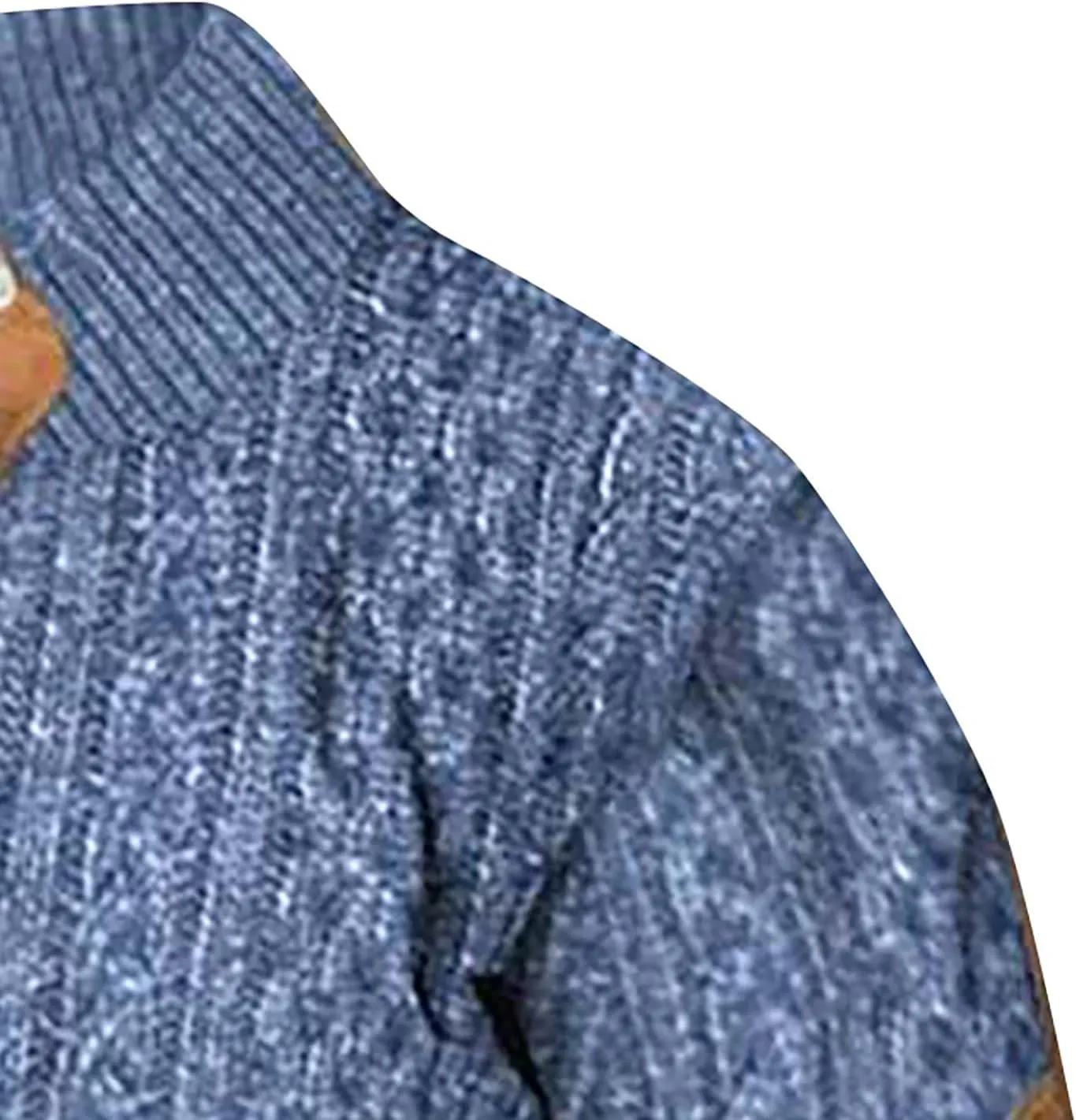 Mens Sweater Fall And Winter Casual Long Sleeved Zipper Shaker Warm Long Sleeved Sweater Tops Men'S Stand Up Collar