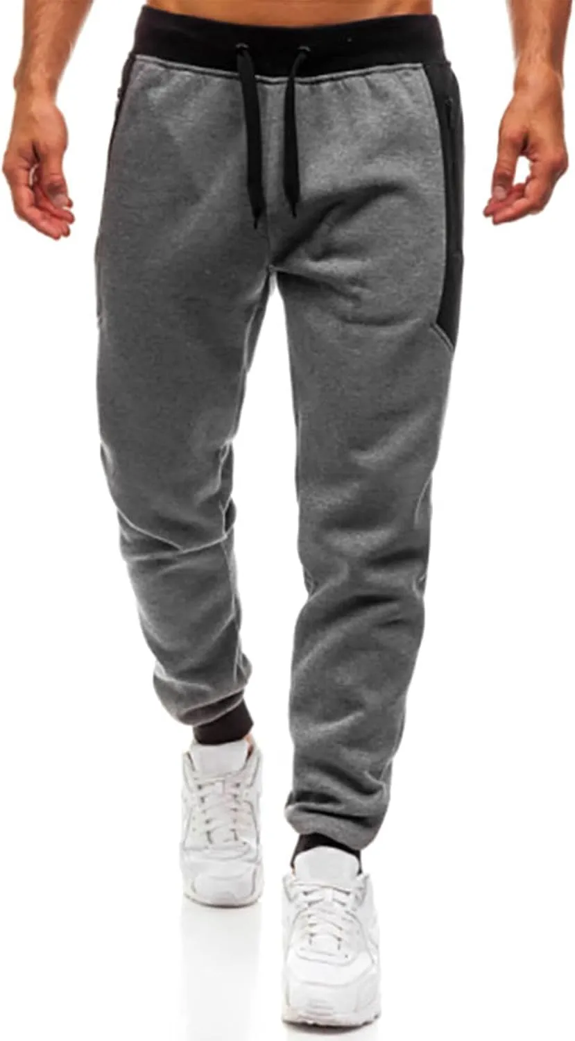 Mens Workout Cargo Sweatpants Pants Elastic Waist Pants Jogging Running Pants Training Pant Mens Fashion Cargo Pants