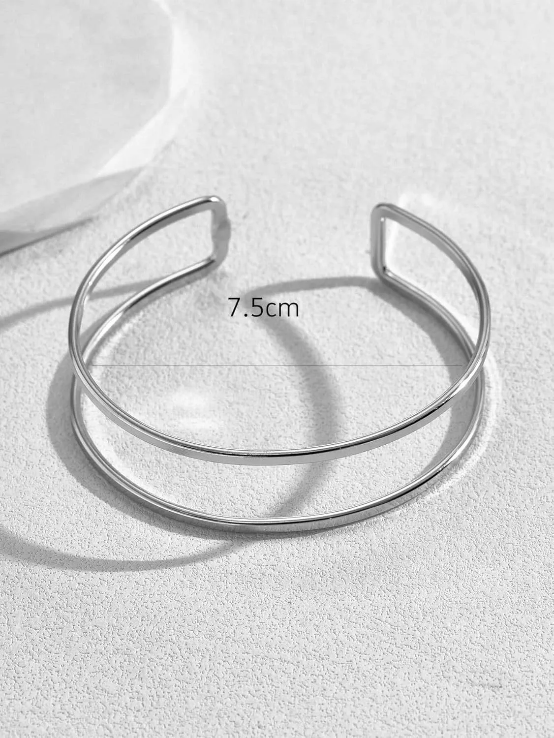 Minimalist Arm Cuff Gold Cuff Upper Arm Bracelet Dainty Layered Bangle Jewelry for Women