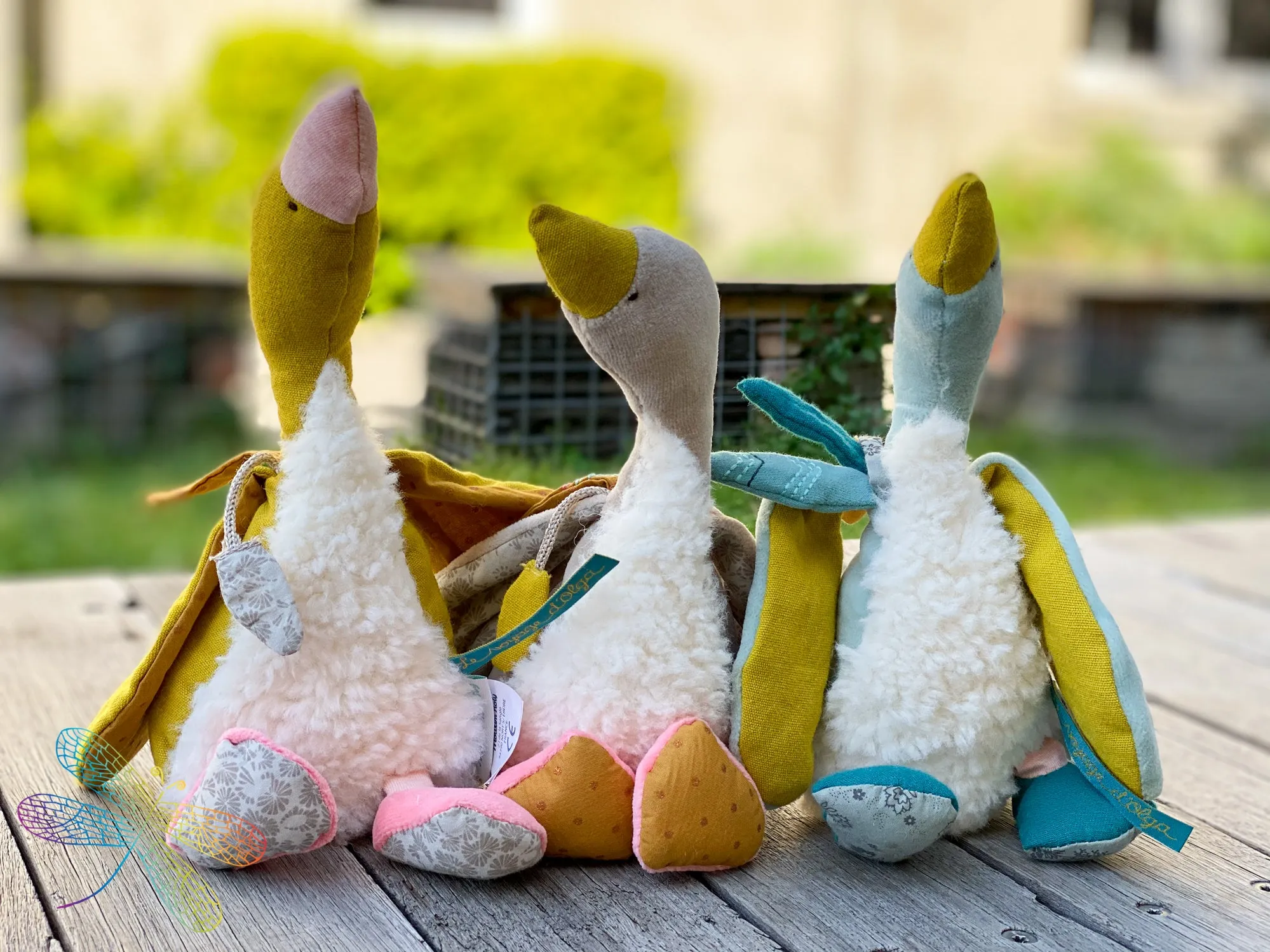 Moulin Roty Le Voyage d'Olga Bambou - (yellow goose) Soft Toy